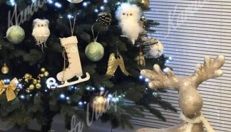 díszített műfenyő
