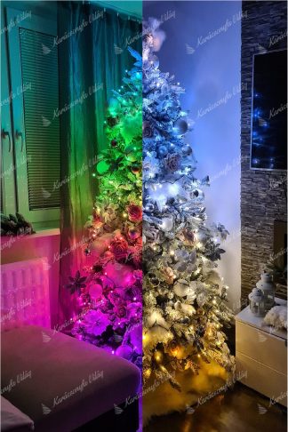 Kombinált Twinkly LED díszvilágítás fenyőfára
