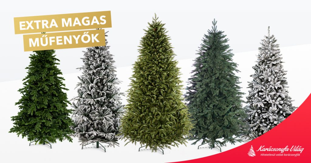 Extra magas karácsonyfák